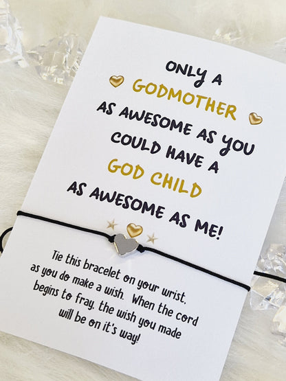 Funny Godmother Wish Bracelet: Cheeky Gift for Godmother