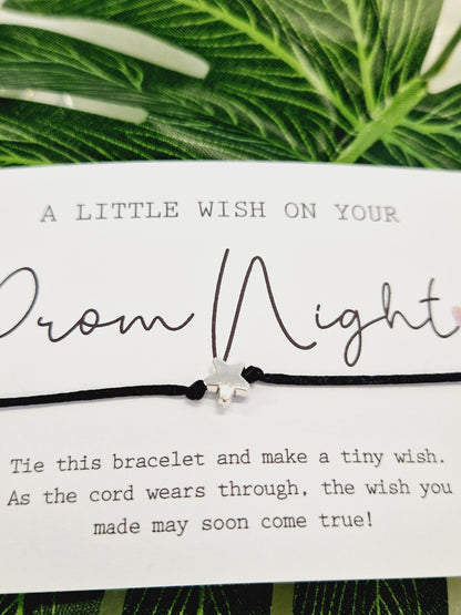A Little Wish On Your Prom Night Wish Bracelet | Prom Gift | Prom Night Gift | Prom Gifting | End of School Gift | Bulk Gifting V54