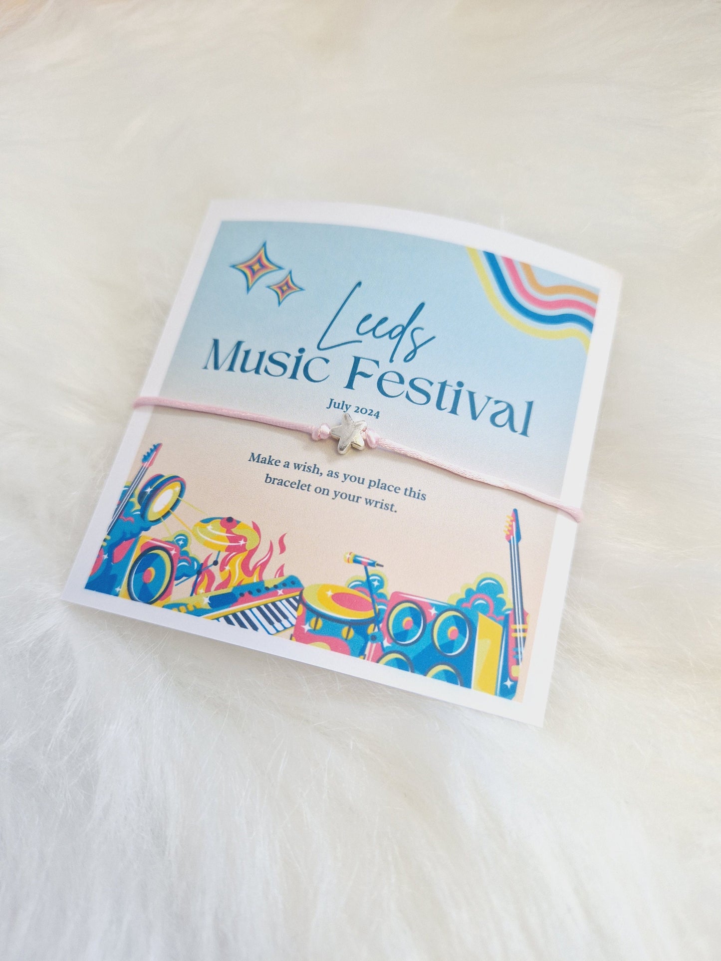 Music Festival - Concert - Friendship Bracelets - Wish Bracelets - Personalised  - Goodie Bag Filler - Glastonbury