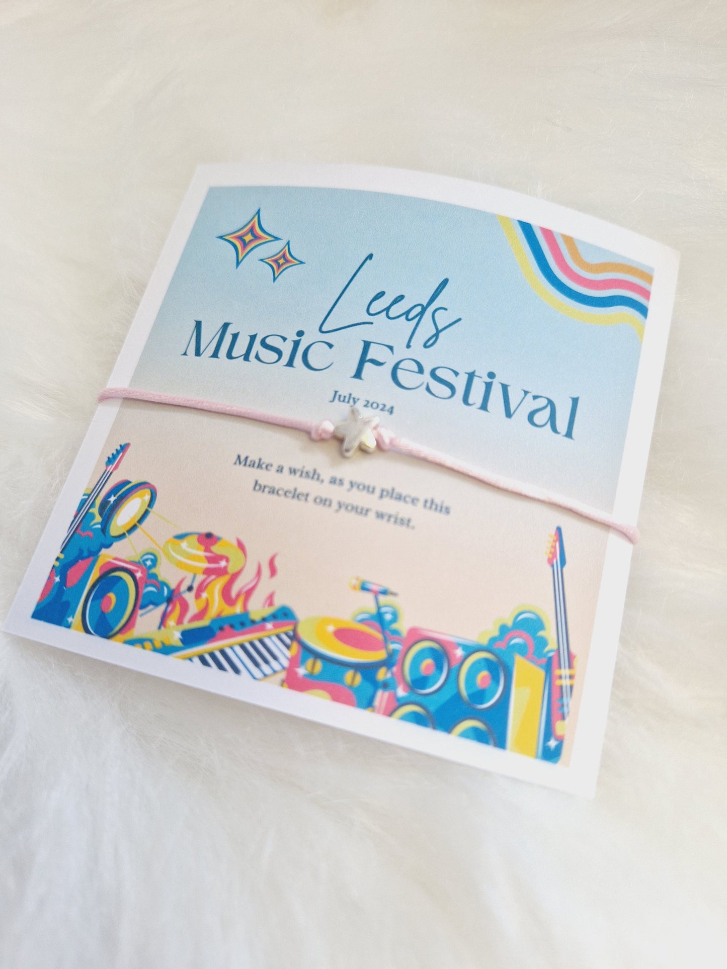 Music Festival - Concert - Friendship Bracelets - Wish Bracelets - Personalised  - Goodie Bag Filler - Glastonbury