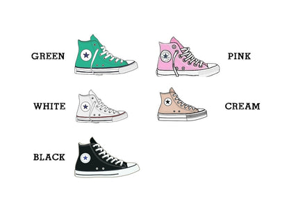 Birthday I Converse Inspired I Wish String Charm Bracelet I Party bag filler I Personalised I Any age I  Trainers I Girl I BoyI  Party A5