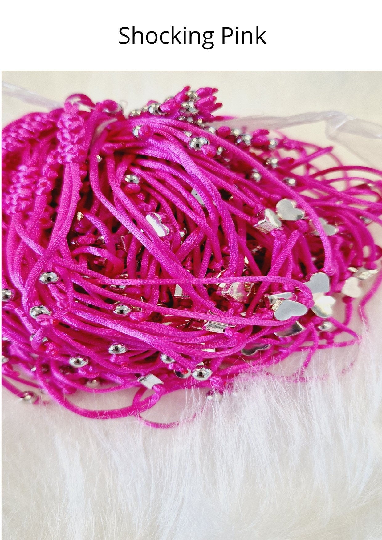 Last Rodeo, Corral Cowgirl Hen Party Wish Bracelet: Western Bridal Shower Favour - Pink Hoedown