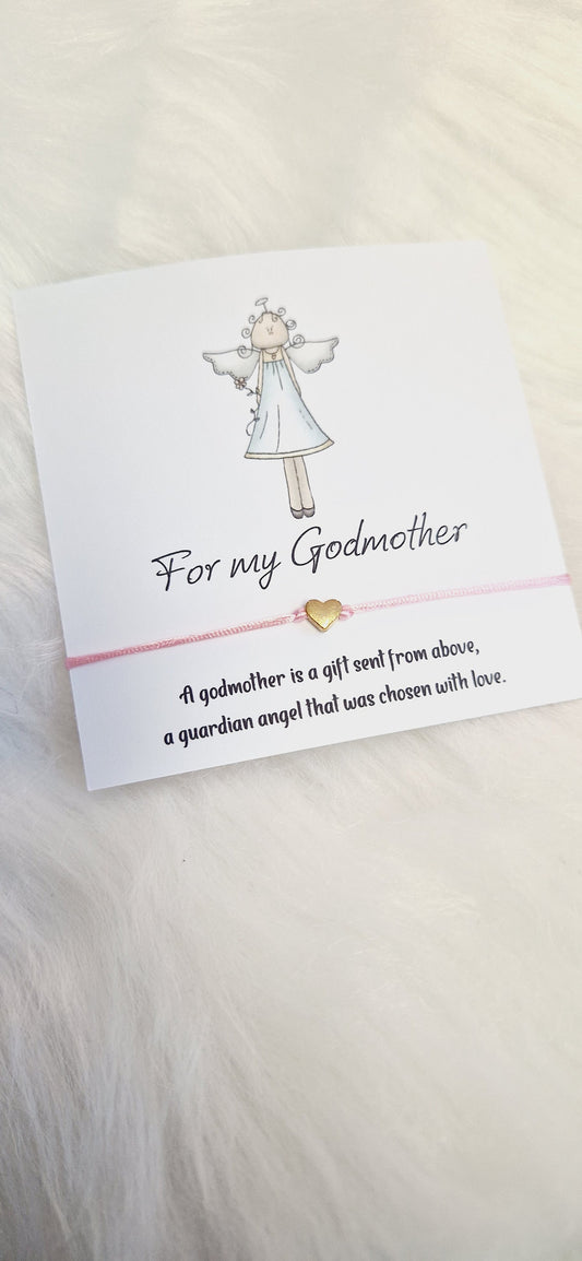 Godmother Wish Bracelet: Guardian Angel Gift
