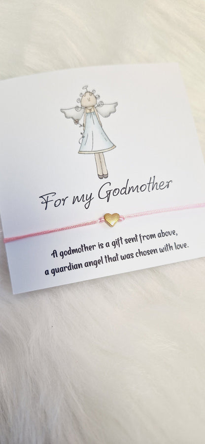 Godmother Wish Bracelet: Guardian Angel Gift