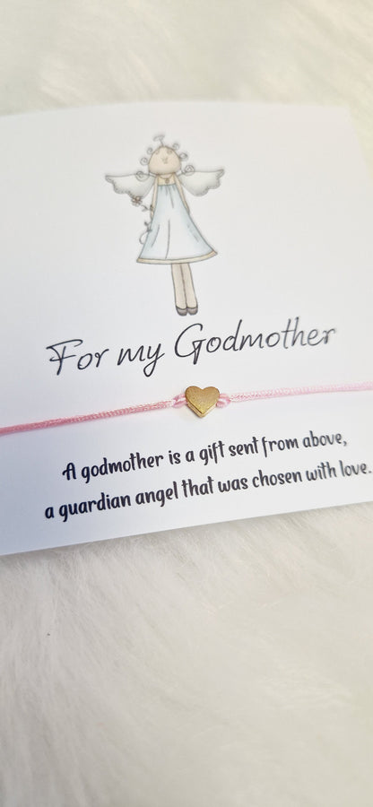 Godmother Wish Bracelet: Guardian Angel Gift