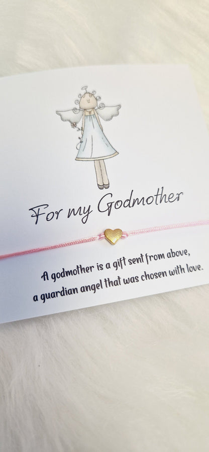 Godmother Wish Bracelet: Guardian Angel Gift