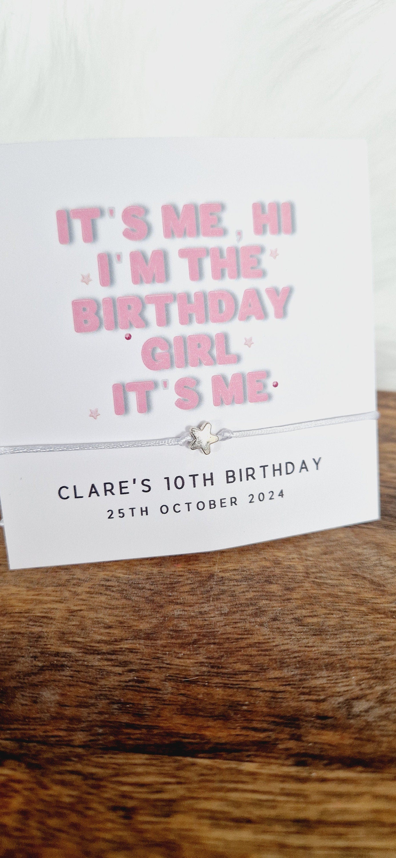 Personalised Taylor Inspired Birthday Wish Bracelet | Swift Fan |  Taylor Fan | It's Me Hi I'm The Birthday Girl It's Me I TS98