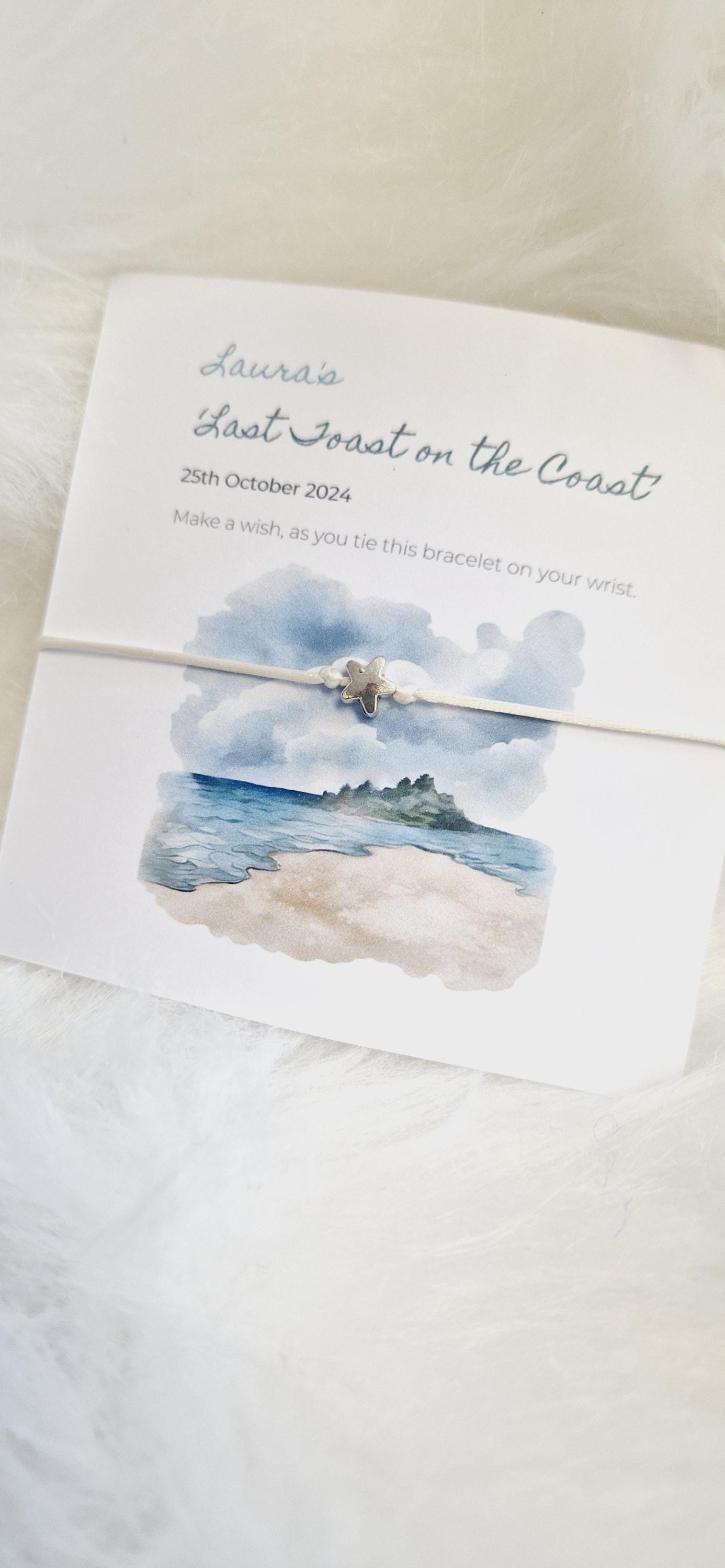 Hen Party, Abroad I Holiday I Hen Weekend I Wish Bracelets - Personalised  I Goodie Bag Filler I Hen Weekend I Hen Do I Girls Weekend