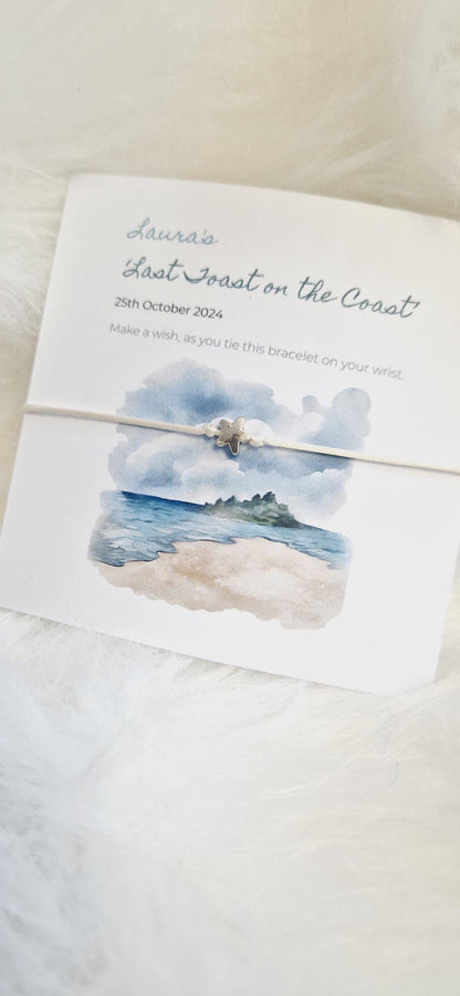 Hen Party, Abroad I Holiday I Hen Weekend I Wish Bracelets - Personalised  I Goodie Bag Filler I Hen Weekend I Hen Do I Girls Weekend