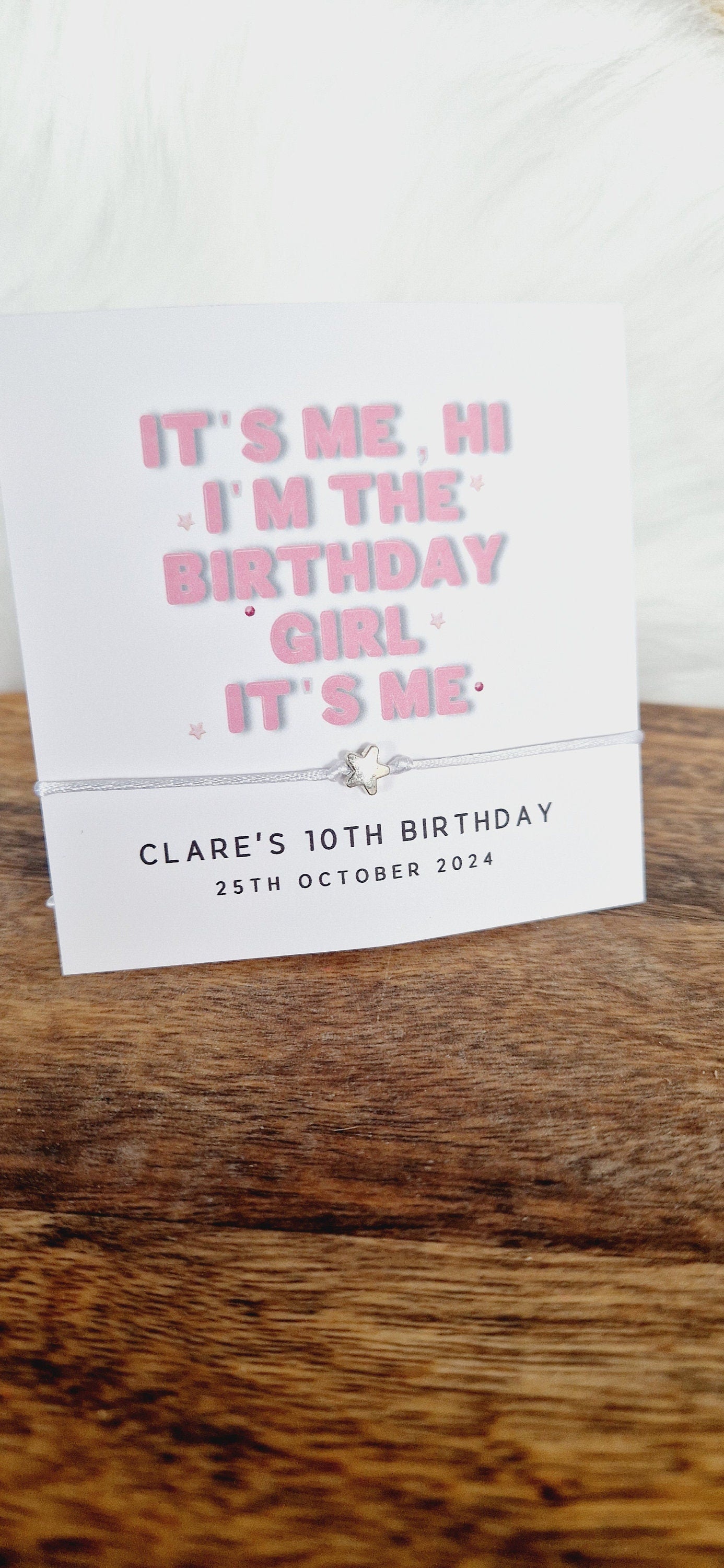 Personalised Taylor Inspired Birthday Wish Bracelet | Swift Fan |  Taylor Fan | It's Me Hi I'm The Birthday Girl It's Me I TS98