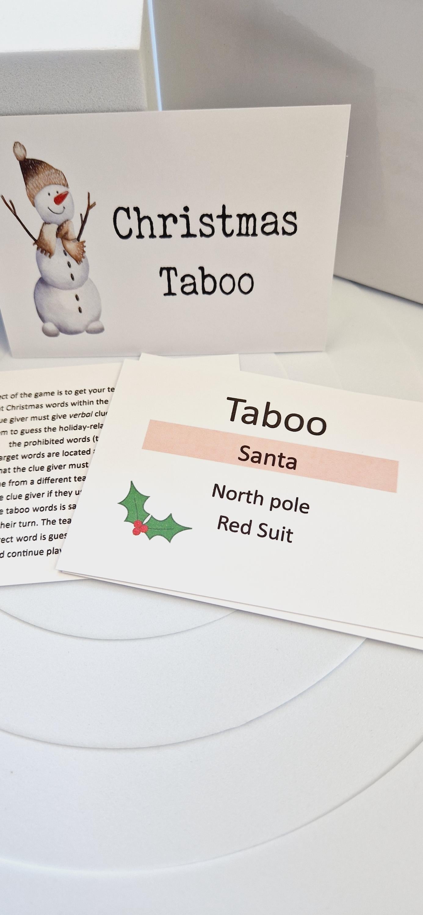 Taboo Christmas games, Christmas Stocking Filler, Family Christmas, Christmas Eve Gift, Christmas Table Present