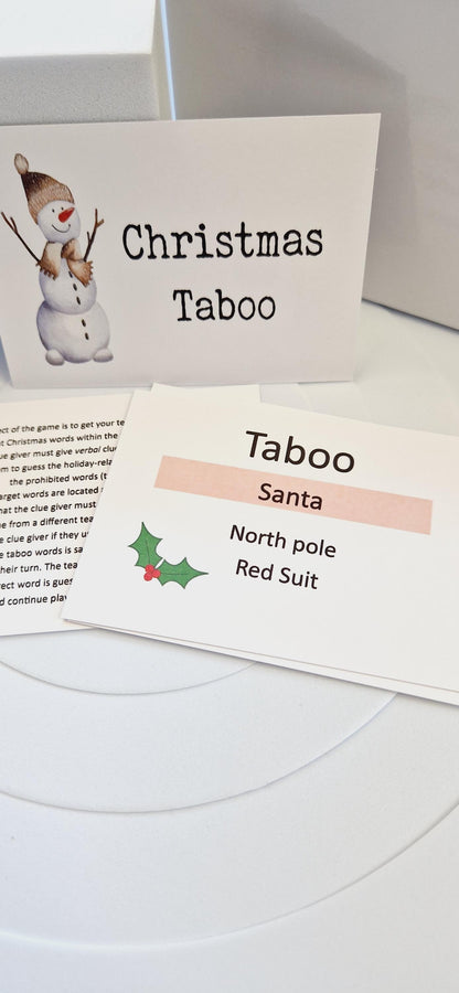 Taboo Christmas games, Christmas Stocking Filler, Family Christmas, Christmas Eve Gift, Christmas Table Present