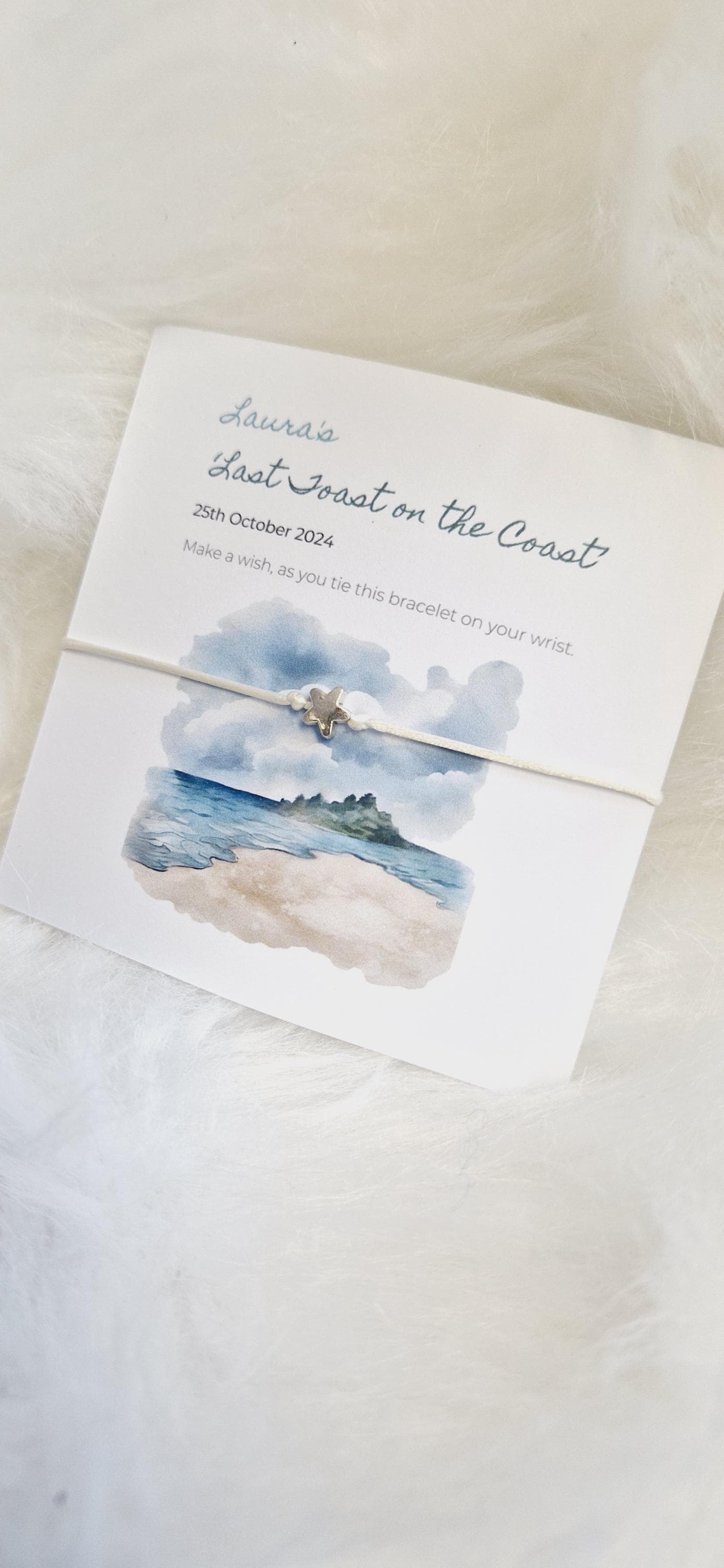 Hen Party, Abroad I Holiday I Hen Weekend I Wish Bracelets - Personalised  I Goodie Bag Filler I Hen Weekend I Hen Do I Girls Weekend