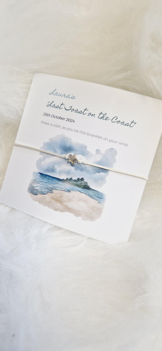 Hen Party, Abroad I Holiday I Hen Weekend I Wish Bracelets - Personalised  I Goodie Bag Filler I Hen Weekend I Hen Do I Girls Weekend