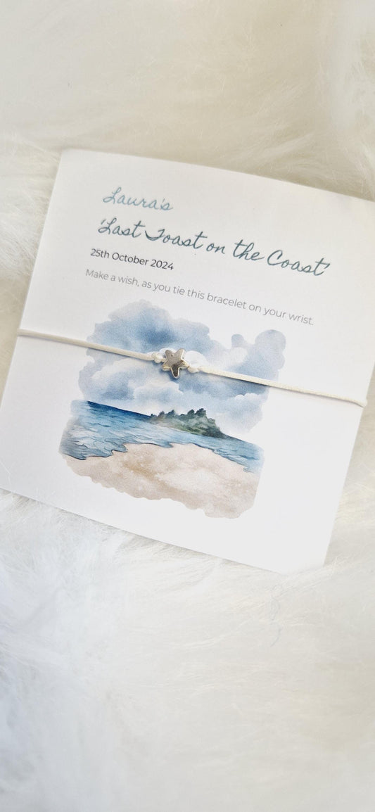 Hen Party, Abroad I Holiday I Hen Weekend I Wish Bracelets - Personalised  I Goodie Bag Filler I Hen Weekend I Hen Do I Girls Weekend