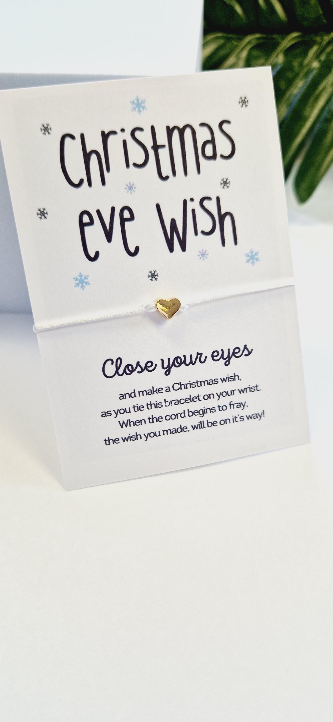 Christmas Eve Box Filler I  Stocking filler gift I  Christmas Eve Make A Wish Bracelet I Gift for Friend FamilyI Goody BagI Secret Santa CE4