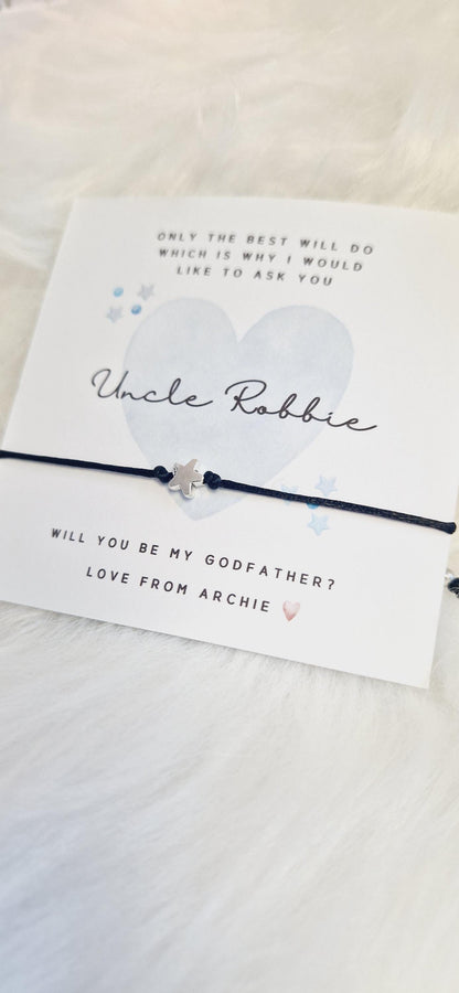 Personalised Godfather Wish Bracelet: Christening Gift
