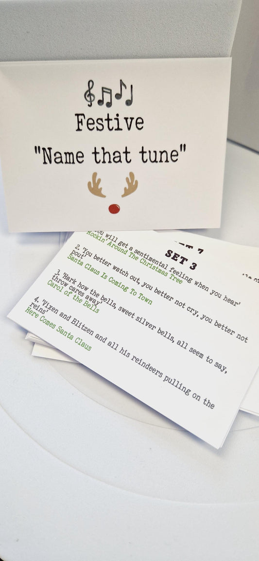 Festive 'Name that Tune' Christmas games, Christmas Stocking Filler, Family Christmas, Christmas Eve Gift, Christmas Table Present