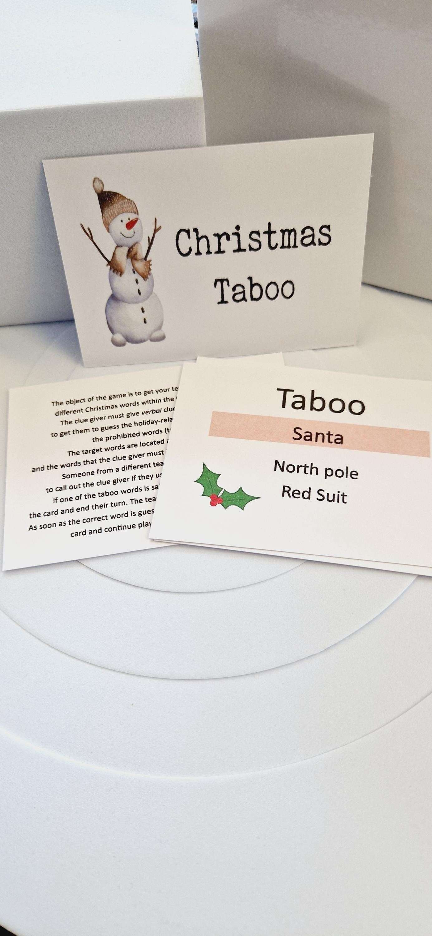 Taboo Christmas games, Christmas Stocking Filler, Family Christmas, Christmas Eve Gift, Christmas Table Present