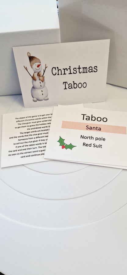 Taboo Christmas games, Christmas Stocking Filler, Family Christmas, Christmas Eve Gift, Christmas Table Present
