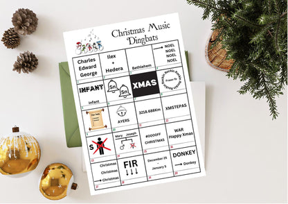 Christmas Dingbats Game I table Game I Party Game I Digital Download I Christmas Party Games, Christmas Day GamesI Printable I