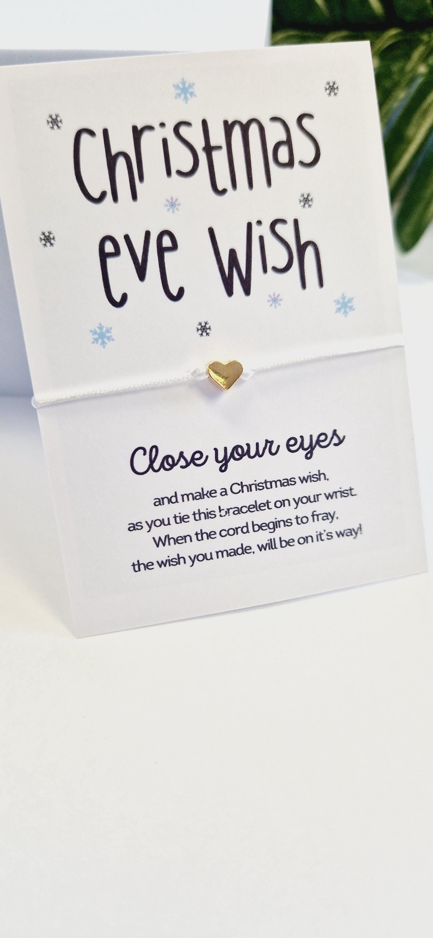 Christmas Eve Box Filler I  Stocking filler gift I  Christmas Eve Make A Wish Bracelet I Gift for Friend FamilyI Goody BagI Secret Santa CE4