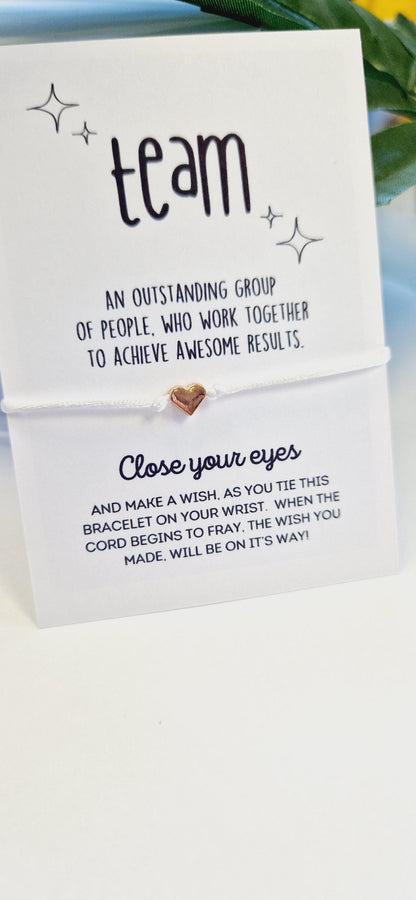 Team Wish Bracelet: Appreciation Gift for Staff & Students