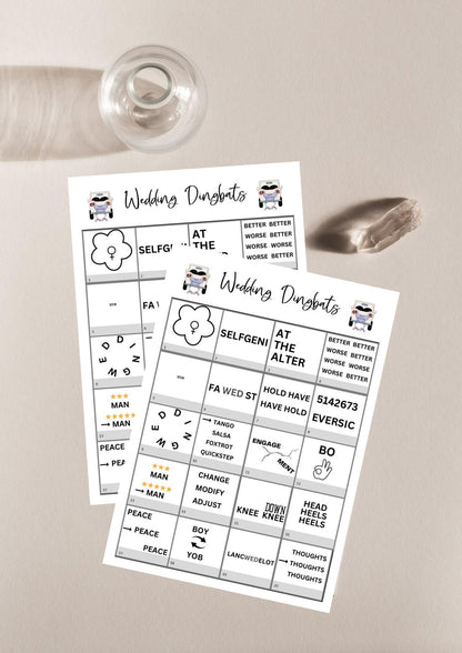 Wedding Themed Dingbats (Digital Download) I Wedding Party Game I Table Games I Icebreaker I Printable I Dingbats paper game