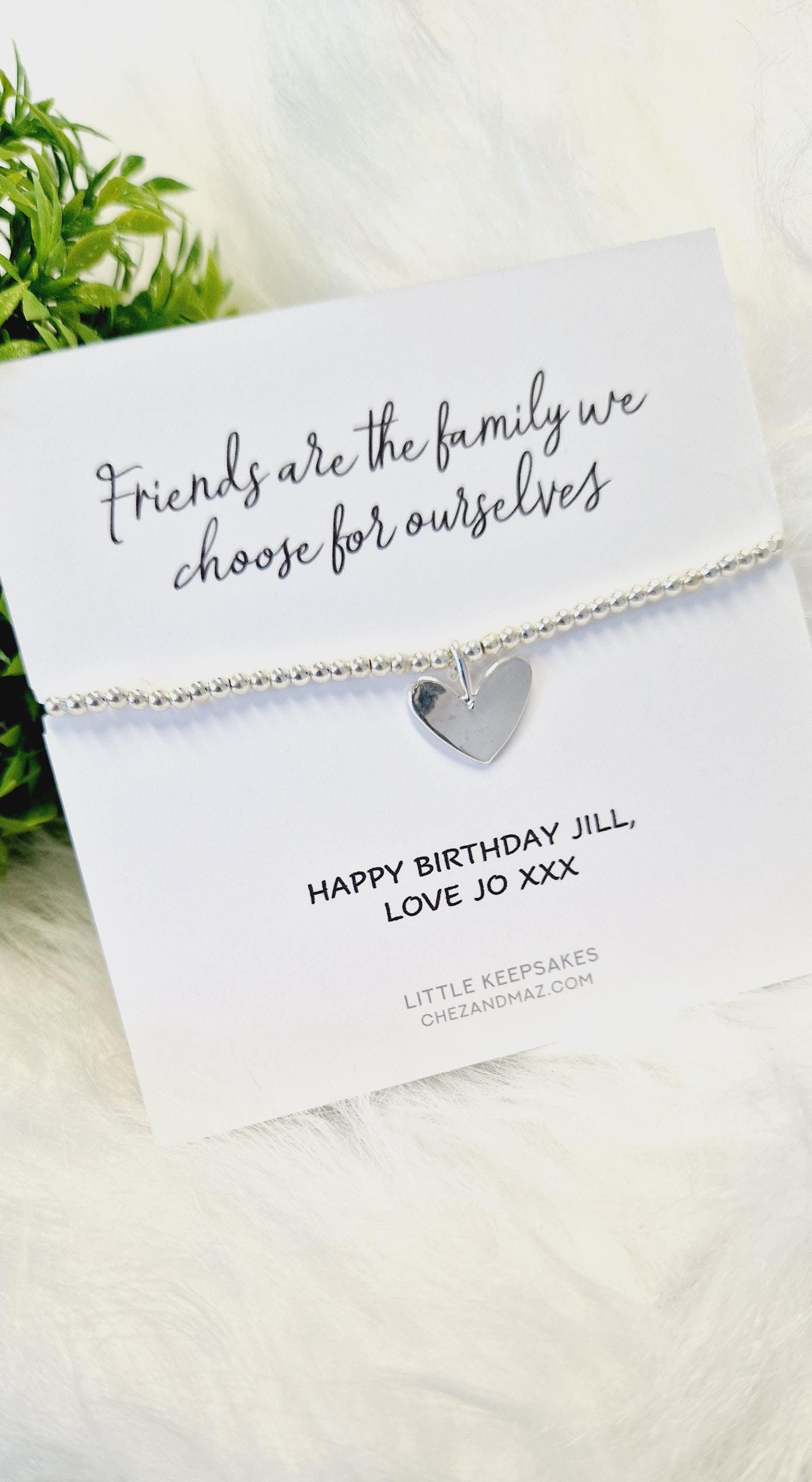 Friends Are the Family We Choose for Ourselves Bracelet – Silver Plated Friendship Jewellery, Gift for Best Friend, Chosen Family Quote JU6
