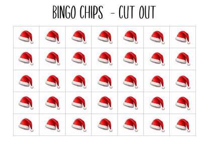 Christmas Bingo Picture Cards I Digital Download I  Printable Christmas Bingo Game for Kids & Adults, Holiday, Work Christmas Party I A4