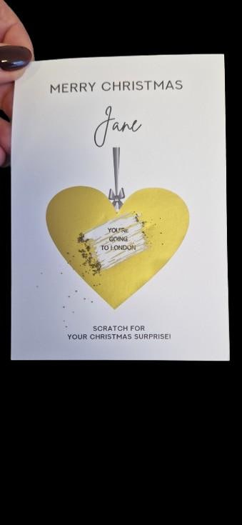 Birthday, Christmas Scratch Card | Scratch Card | Surprise Gift | Surprise | Scratch Card Gift | Personalised Card | reveal