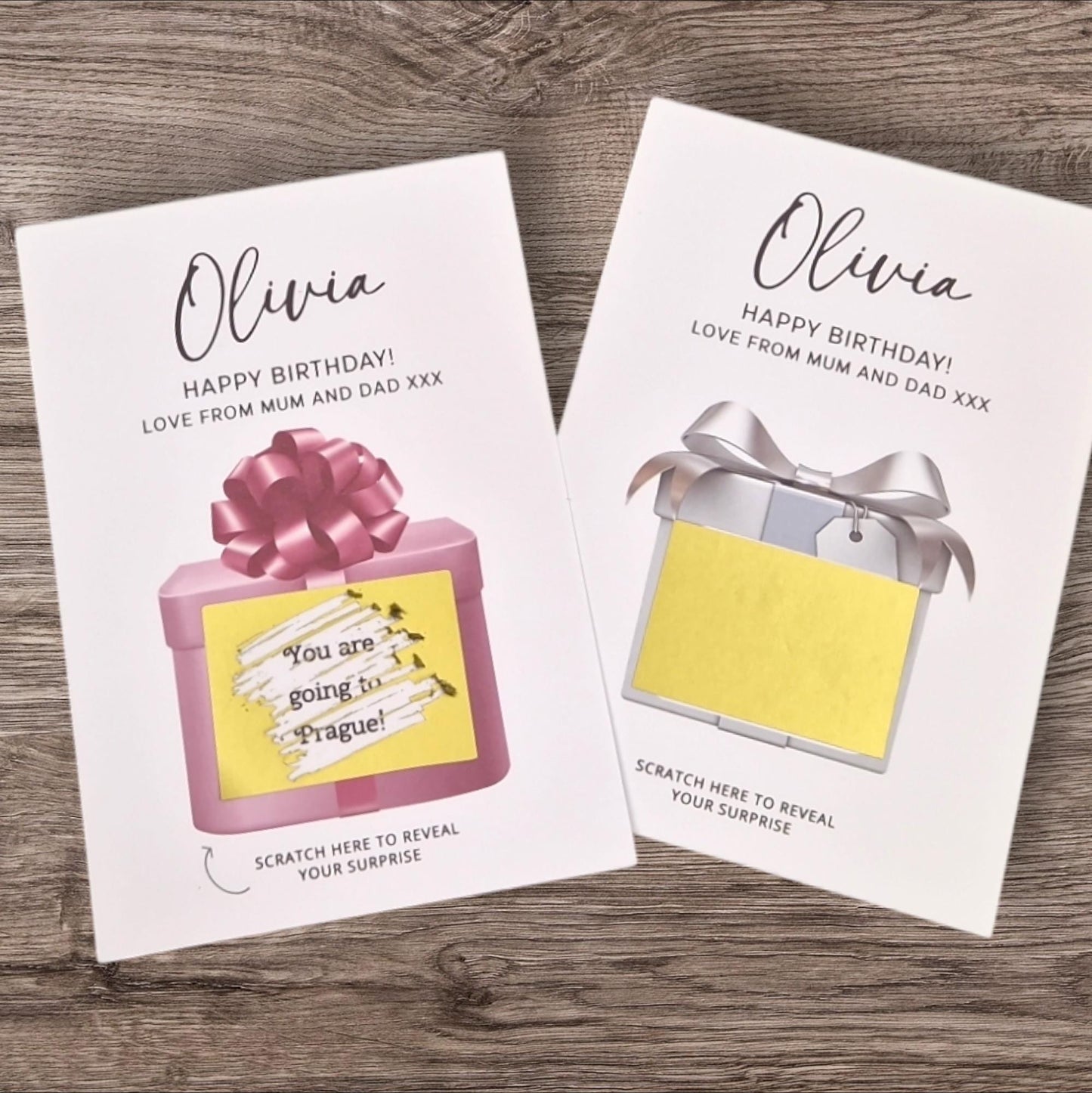 Personalized Birthday Scratch To Reveal Surprise Card