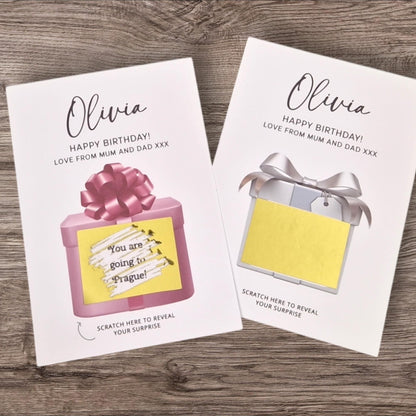 Personalized Birthday Scratch To Reveal Surprise Card