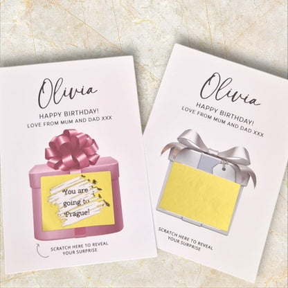 Personalized Birthday Scratch To Reveal Surprise Card