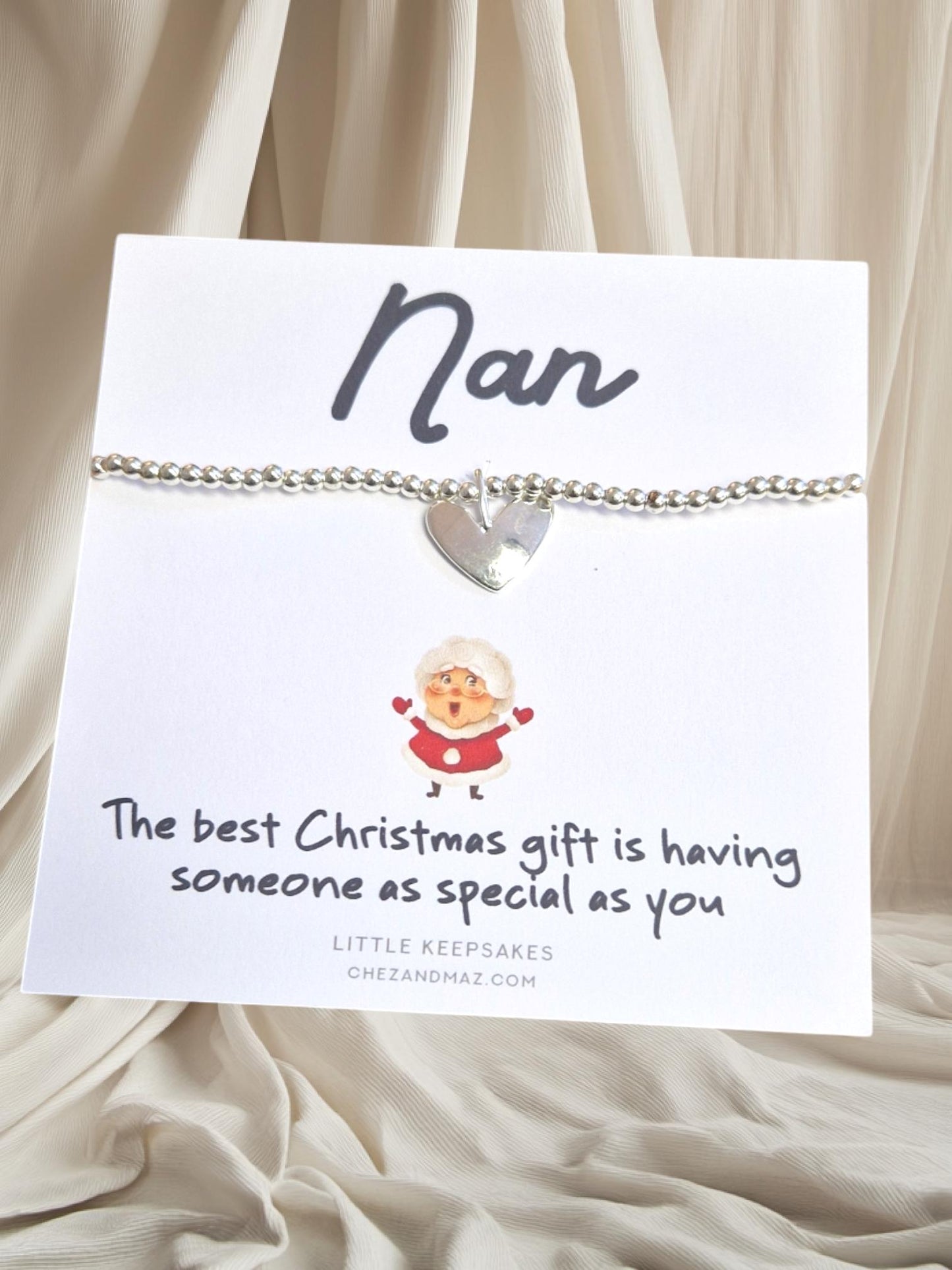 Nan, Nanny, Grandma I Someone as special as you I Cute Christmas Gift I Silver Plated Charm Bracelet - CC44