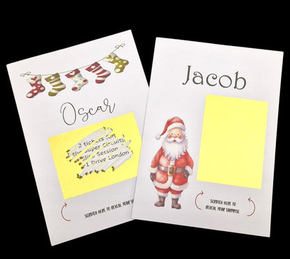 Personalised Christmas Scratch card I  Scratch card I Surprise Christmas Gift I Merry Christmas Scratch Card, Christmas Gift Reveal stock1