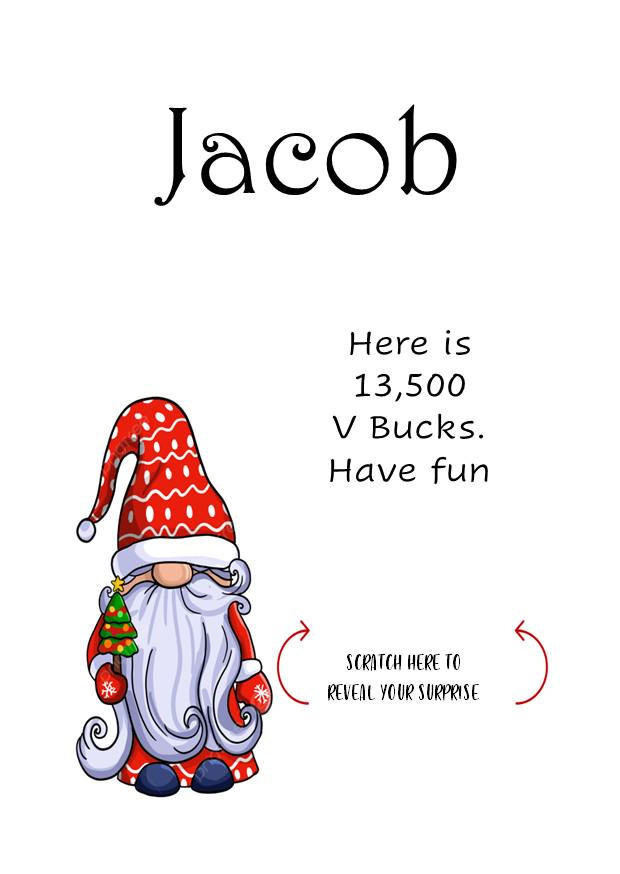 Personalised Christmas Scratch card I  Scratch card I Surprise Christmas Gift I Merry Christmas Scratch Card, Christmas Gift Reveal stock1