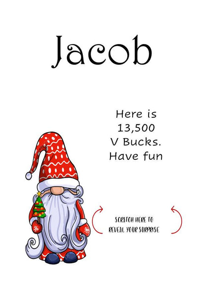 Personalised Christmas Scratch card I  Scratch card I Surprise Christmas Gift I Merry Christmas Scratch Card, Christmas Gift Reveal stock1