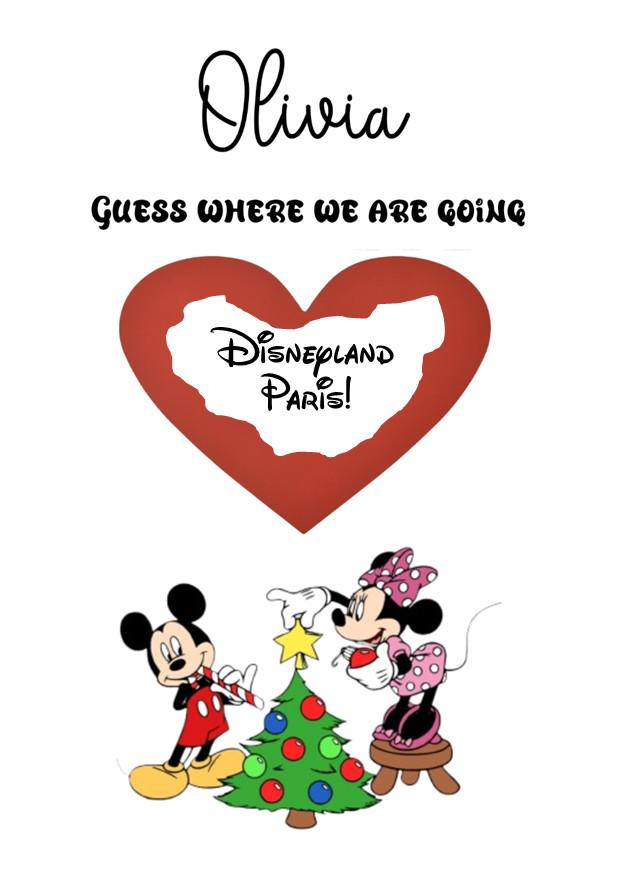 Disney Scratch Holiday Reveal Card Christmas Disneyworld Theme Park Surprise Reveal Ticket, Christmas Gift Disneyland Personalised