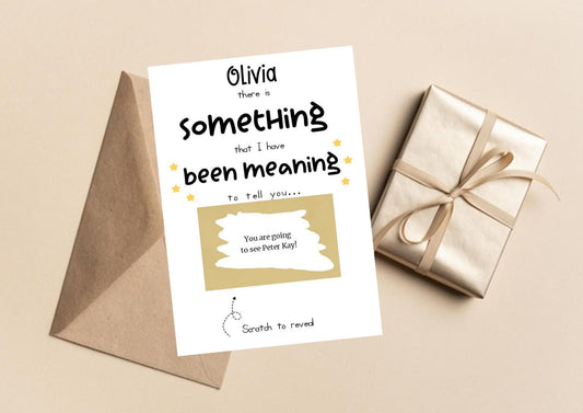Personalized Birthday Scratch Off Surprise Reveal Card