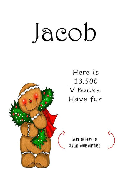 Personalised Christmas Scratch card I  Scratch card I Surprise Christmas Gift I Merry Christmas Scratch Card, Christmas Gift Reveal stock1