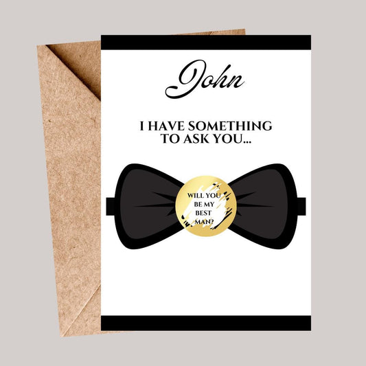 Scratch off Card Will you be... Best Man, Usher, Groomsman Surprise Reveal Scratch Card, Wedding Surprise Card sc233