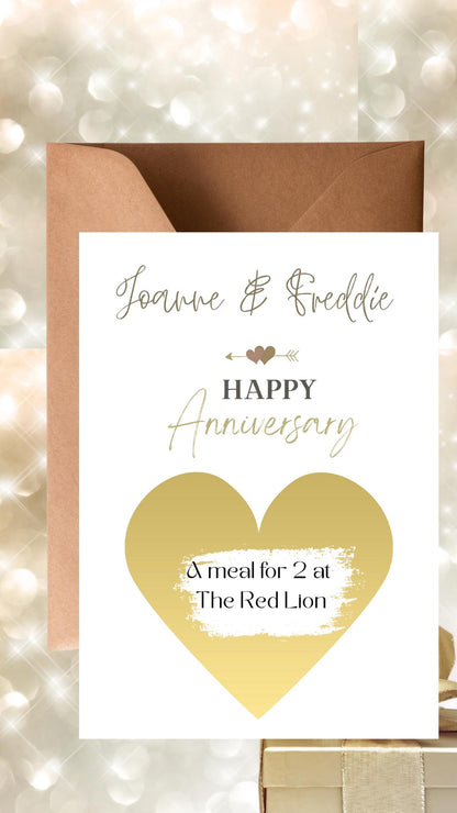 Personalized Anniversary Scratch Off Card: Surprise Reveal Gift