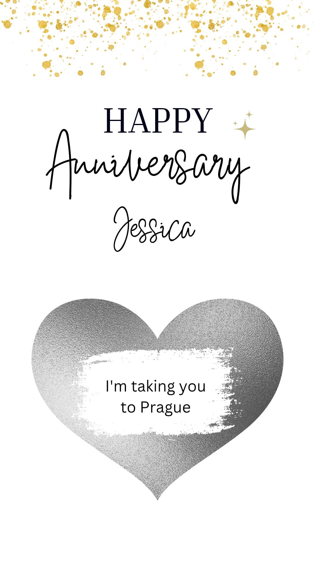 Personalised Anniversary Scratch Off Card: Surprise Reveal Gift