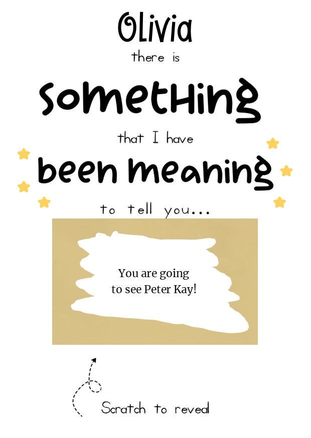 Personalized Birthday Scratch Off Surprise Reveal Card