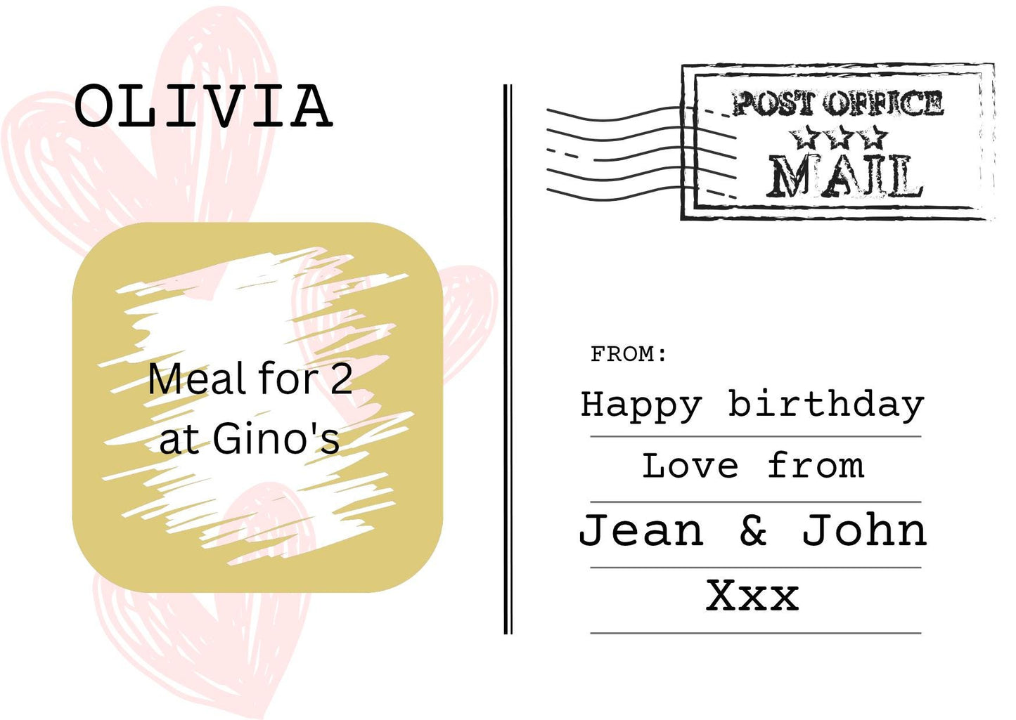 Personalised Birthday Scratch Off Card, Surprise Reveal Postcard