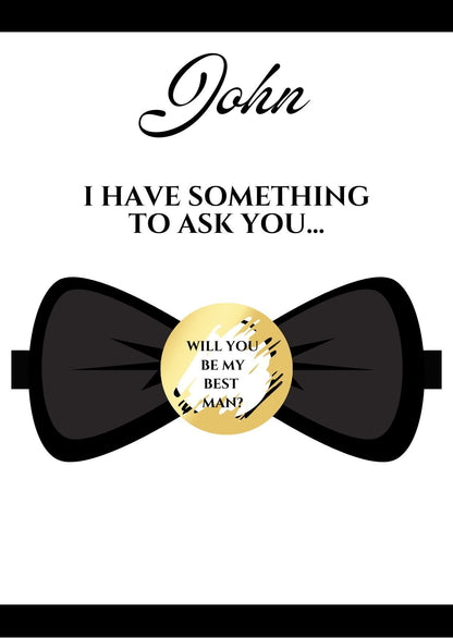 Scratch off Card Will you be... Best Man, Usher, Groomsman Surprise Reveal Scratch Card, Wedding Surprise Card sc233