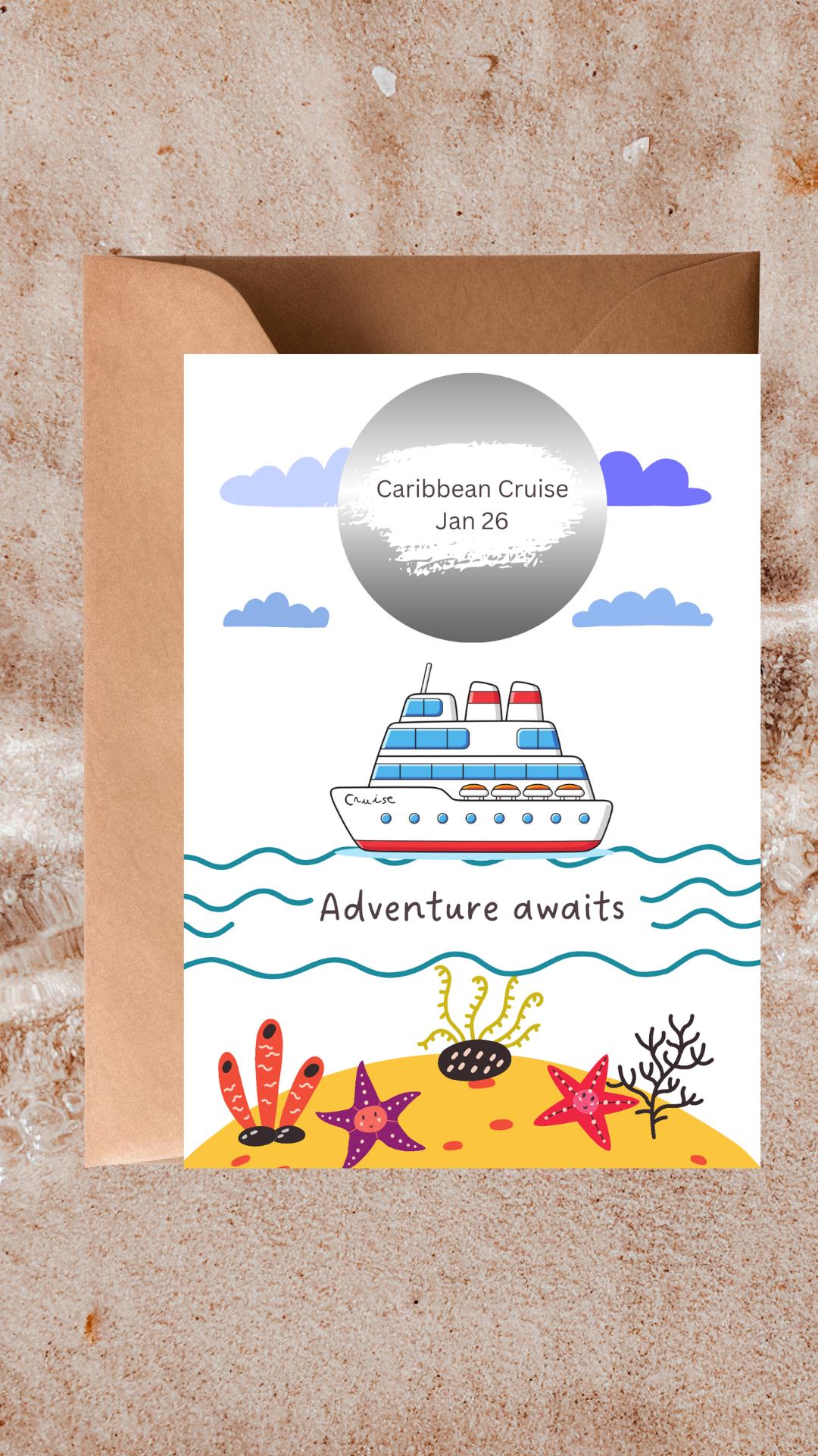 Personalized Holiday Scratch Off Card: Adventure Reveal