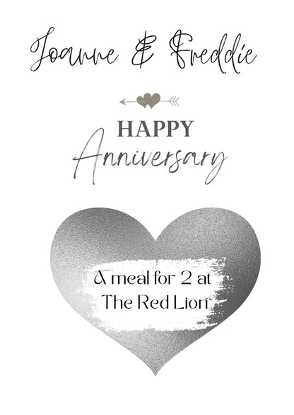 Personalized Anniversary Scratch Off Card: Surprise Reveal Gift