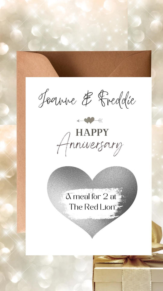 Personalized Anniversary Scratch Off Card: Surprise Reveal Gift